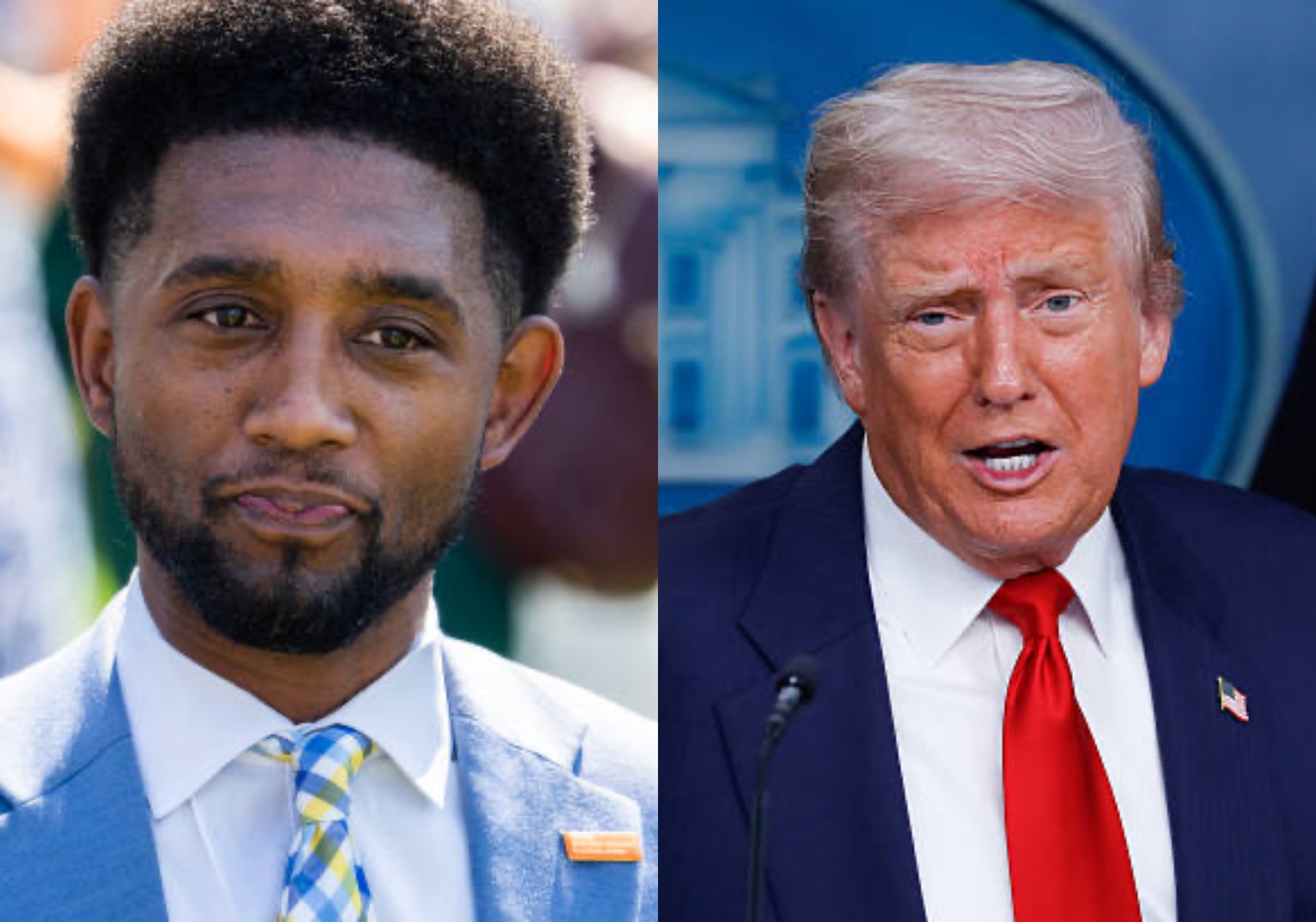 Donald Trump Brandon Johnson